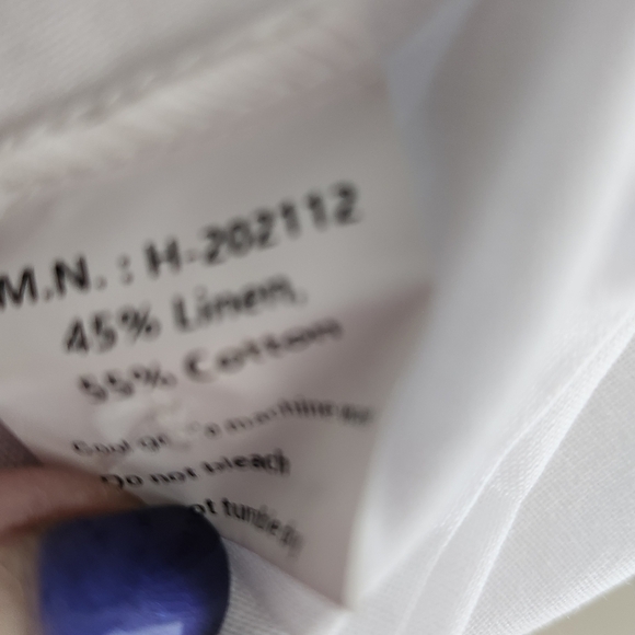 Long sleeved linen blouse - Picture 4 of 4